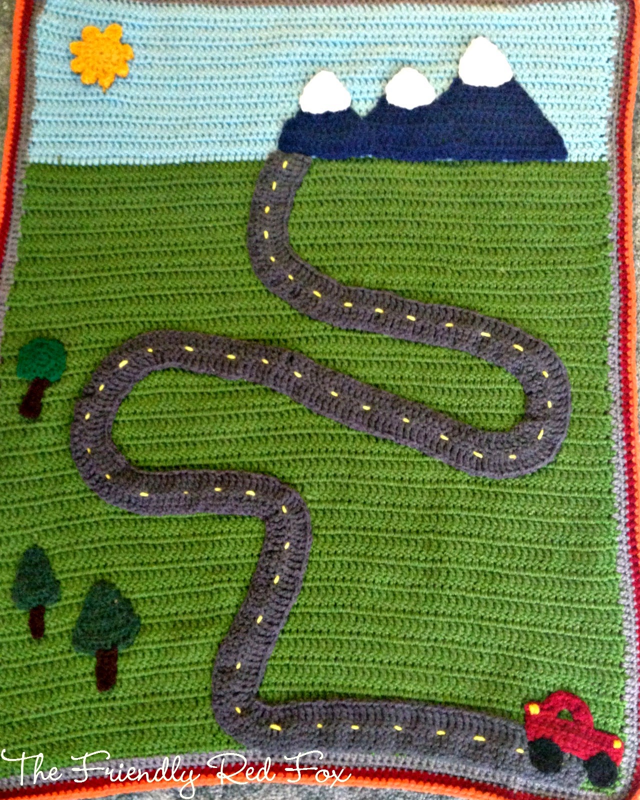 Crochet Road Blanket Tutorial