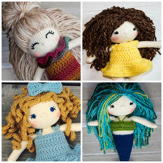 crocheted dolls