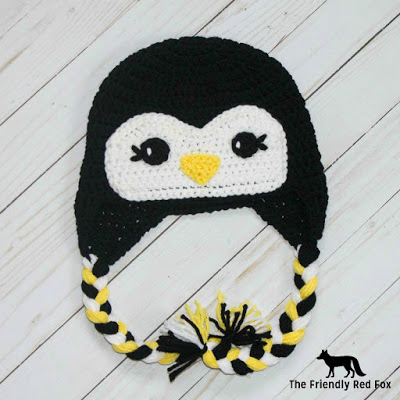 Free Crochet Hat Friendly Penguin