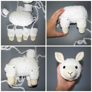 Assembling The Crochet Llama