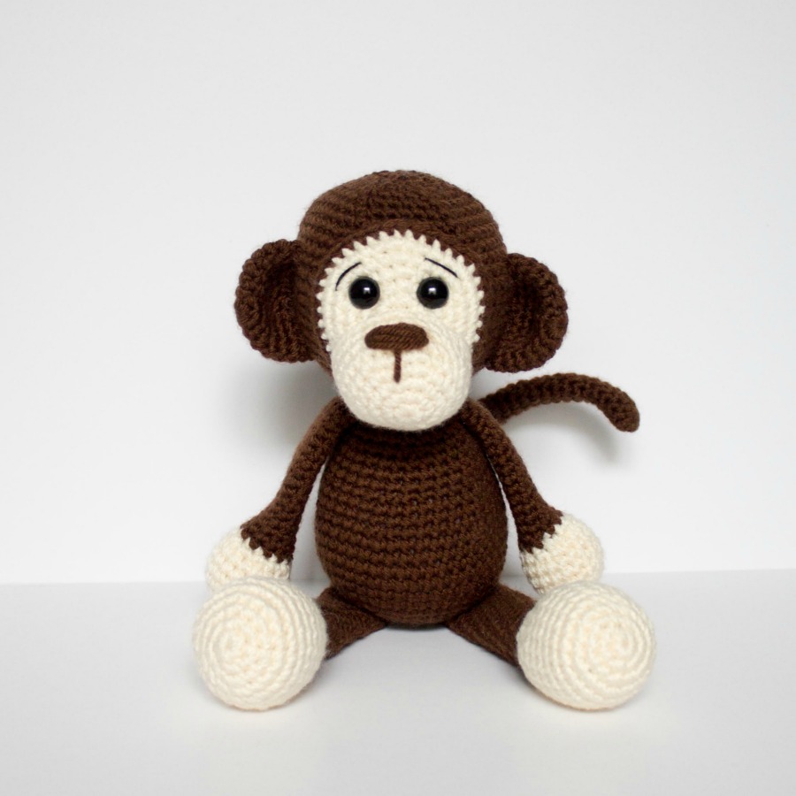Amigurumi monkey pattern pdf tutorial Animals crochet monkey PATTERN  by KnittedToysNatalia