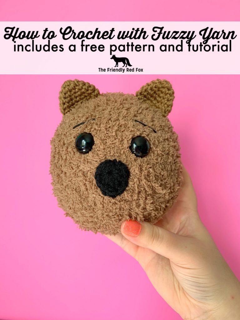 Ten Tips and Tricks for Working with Fuzzy Yarn- Free Quokka Pattern