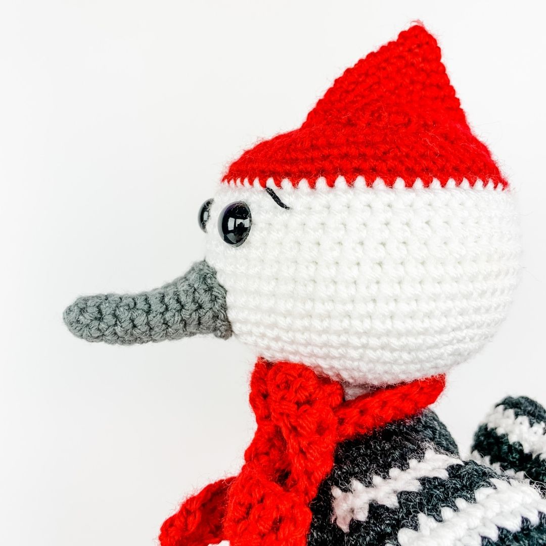 Crochet Woodpecker Amigurumi-free pattern