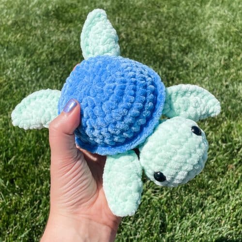 No Sew Crochet Turtle Amigurumi Plush