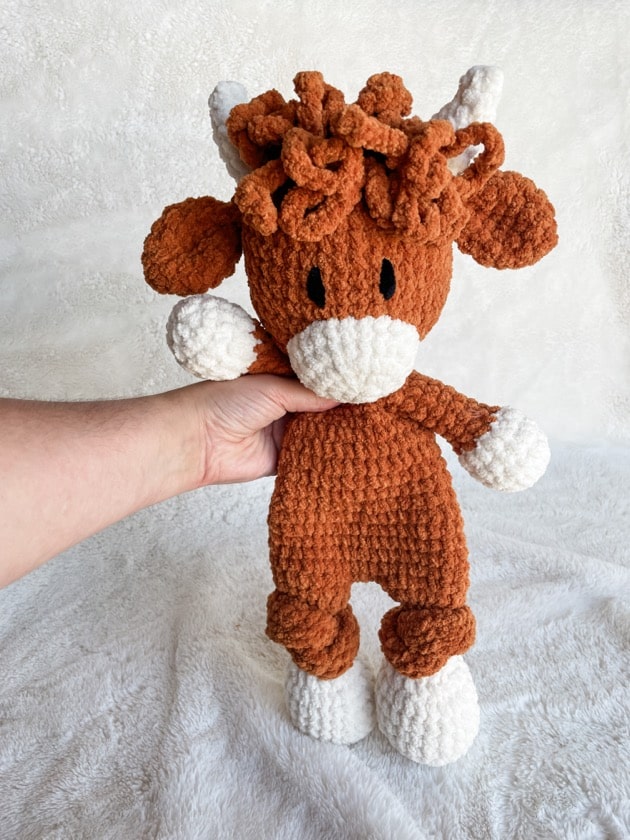 Free Crochet Snuggler Pattern Highland Cow