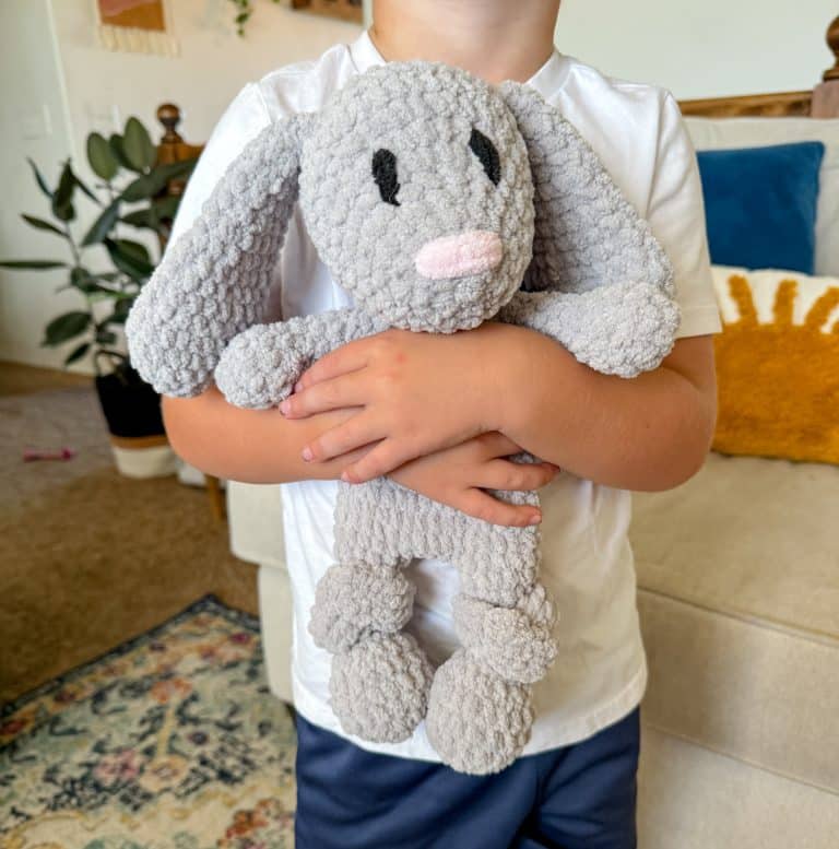 Free Crochet Snuggler Pattern-Mini Bunny
