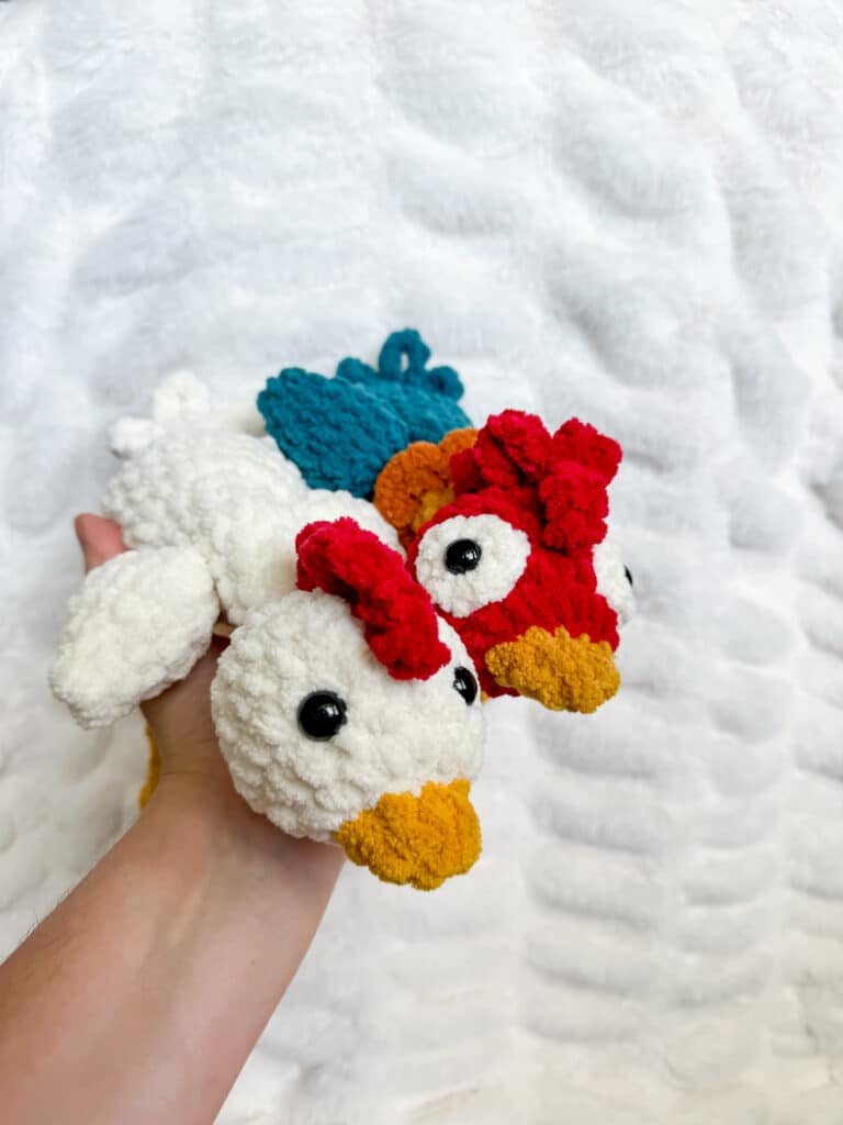 silly chicken and rooster